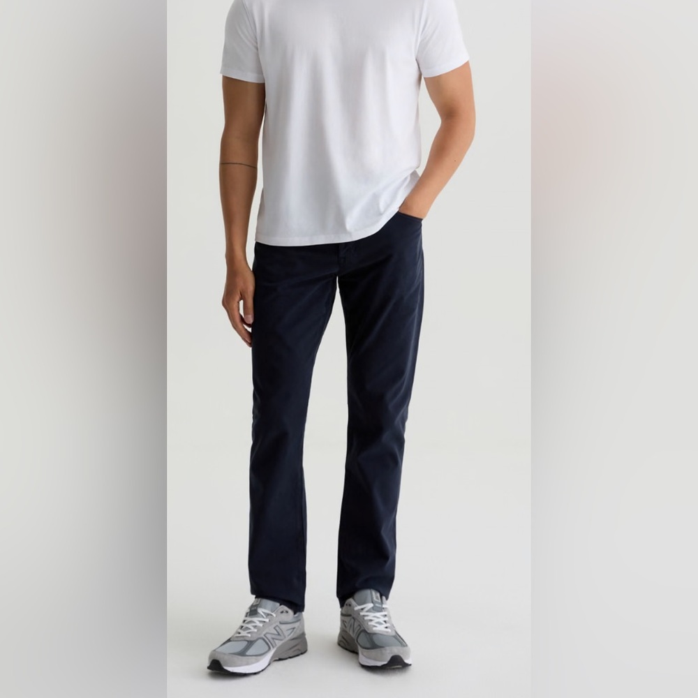 AG Adriano Goldschmied Navy Straight Leg Jeans